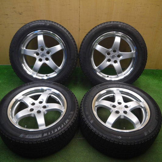 バリ溝！9.5分★ワーゲン 等 oettinger 205/55R16 スタッドレス ミシュラン X-ICE3+ エッティンガー 16インチ PCD100/5H★5022603Hス