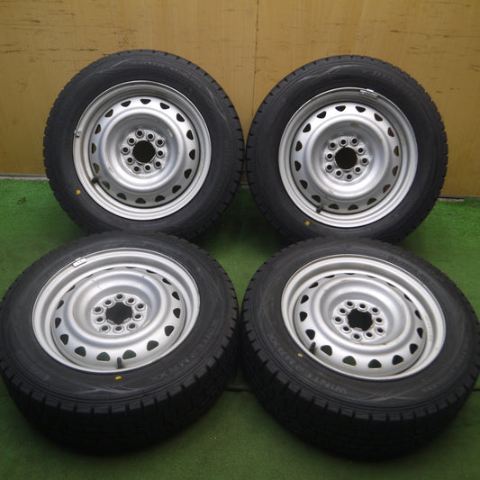 *送料無料* バリ溝！9.5分以上★スタッドレス 185/65R15 ダンロップ ウインターマックス WM01 スチール 15インチ PCD100 114.3/5H マルチ★4072203Hス