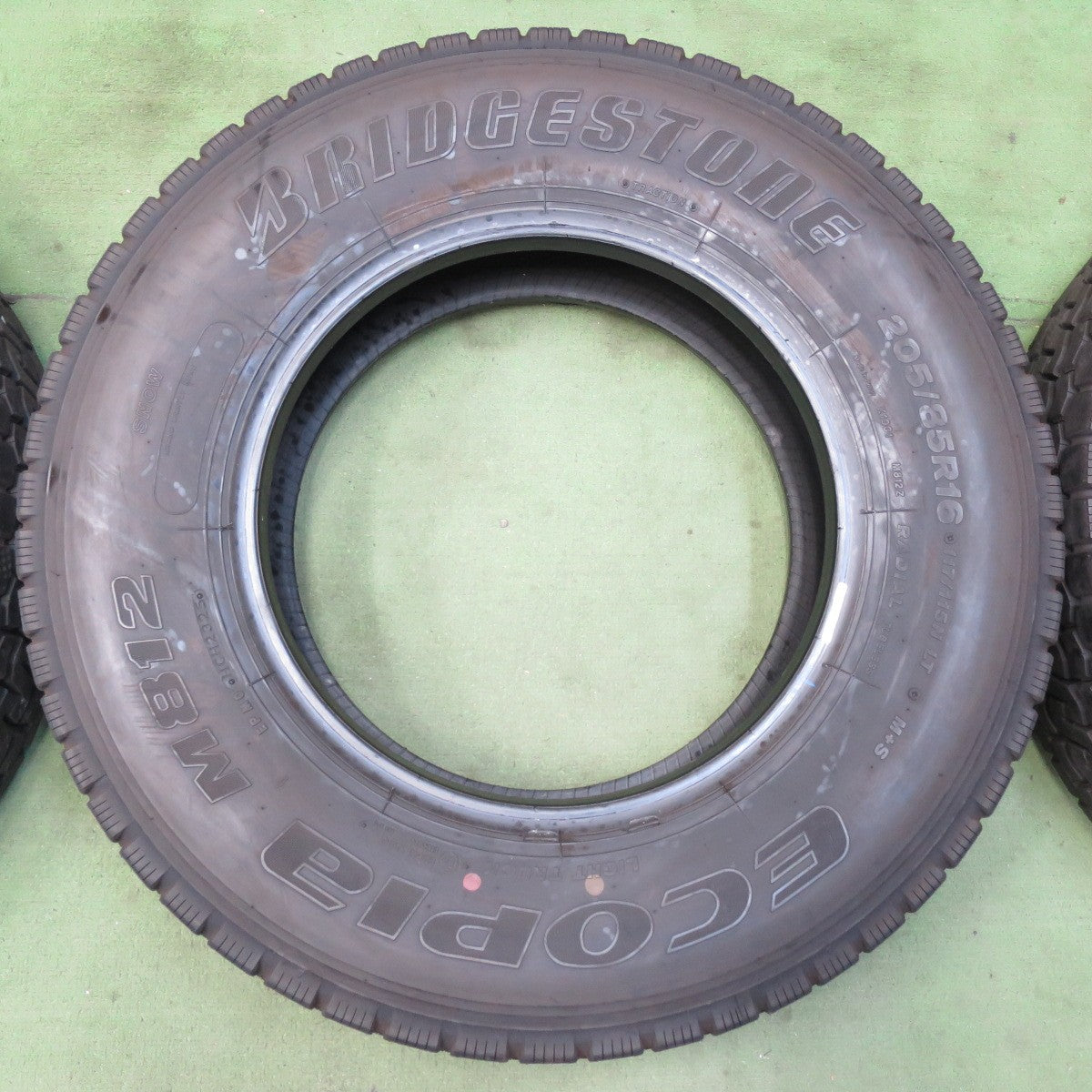ほぼ未使用！25年！6本★トラック タイヤ 205/85R16 117/115N ブリヂストン エコピア M812 ミックス オールシーズン 16インチ★5101001イスタ