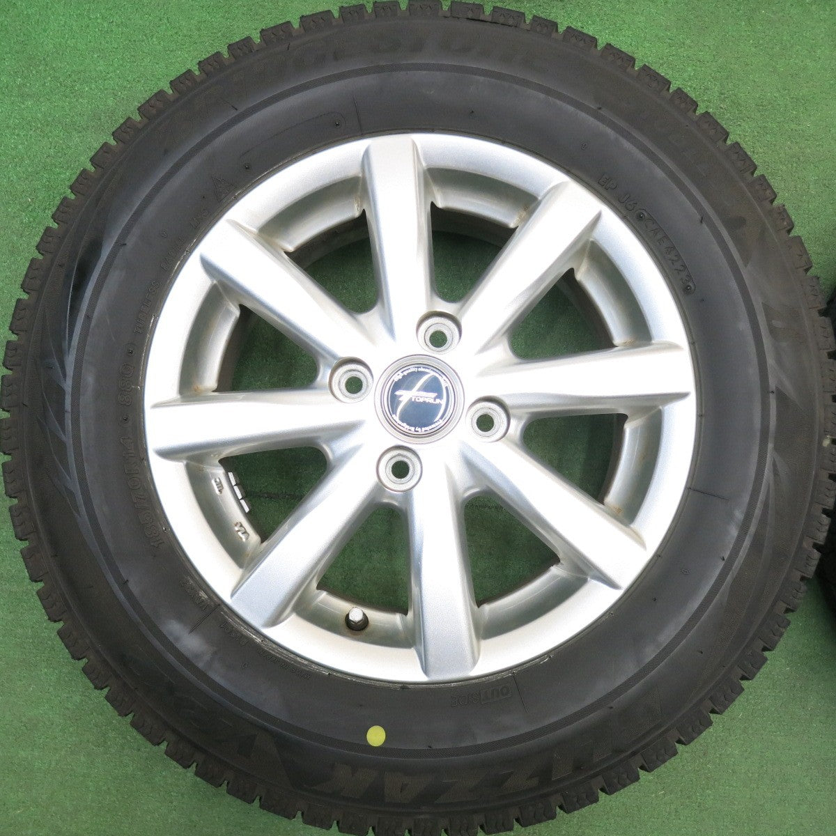 バリ溝！23年！9分★スタッドレス 185/70R14 ブリヂストン ブリザック VRX2 TOPRUN トップラン 14インチ PCD100/4H★6032804HAス