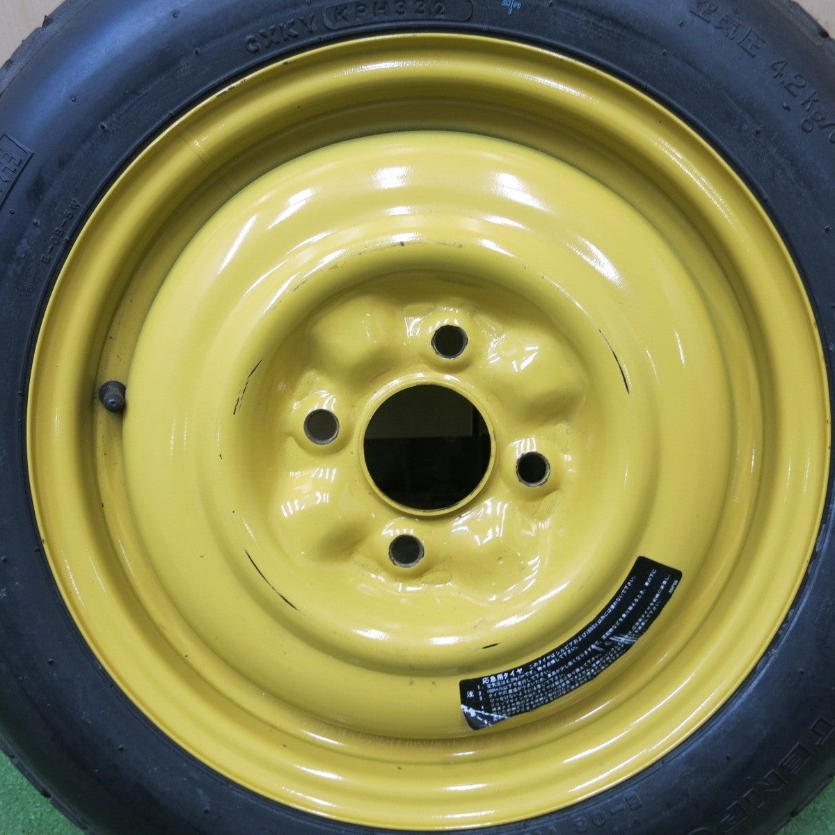 1本価格★日産 S13 シルビア 純正 135/90D15 トーヨー TEMPORARY USE ONLY 応急用 スペア 15インチ PCD114.3/4H★5021807ナノ