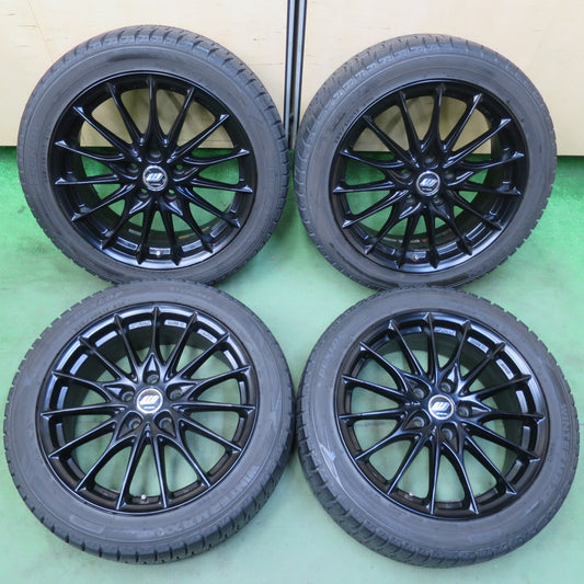 バリ溝！9.5分★MINI F56 WORK IMPORT LABEL IL-1F5 MBL 225/45R17 スタッドレス ダンロップ ウインターマックス WM02 ワーク インポートレーベル PCD112/5H★5110404イス