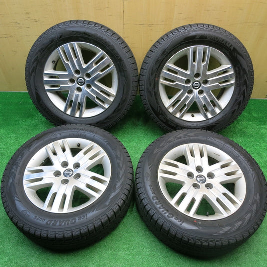 バリ溝！23年！9.5分★日産 プレサージュ AUTECH 純正 225/65R17 スタッドレス ヨコハマ アイスガード G075 オーテック 17インチ PCD114.3/5H★5101803HAス