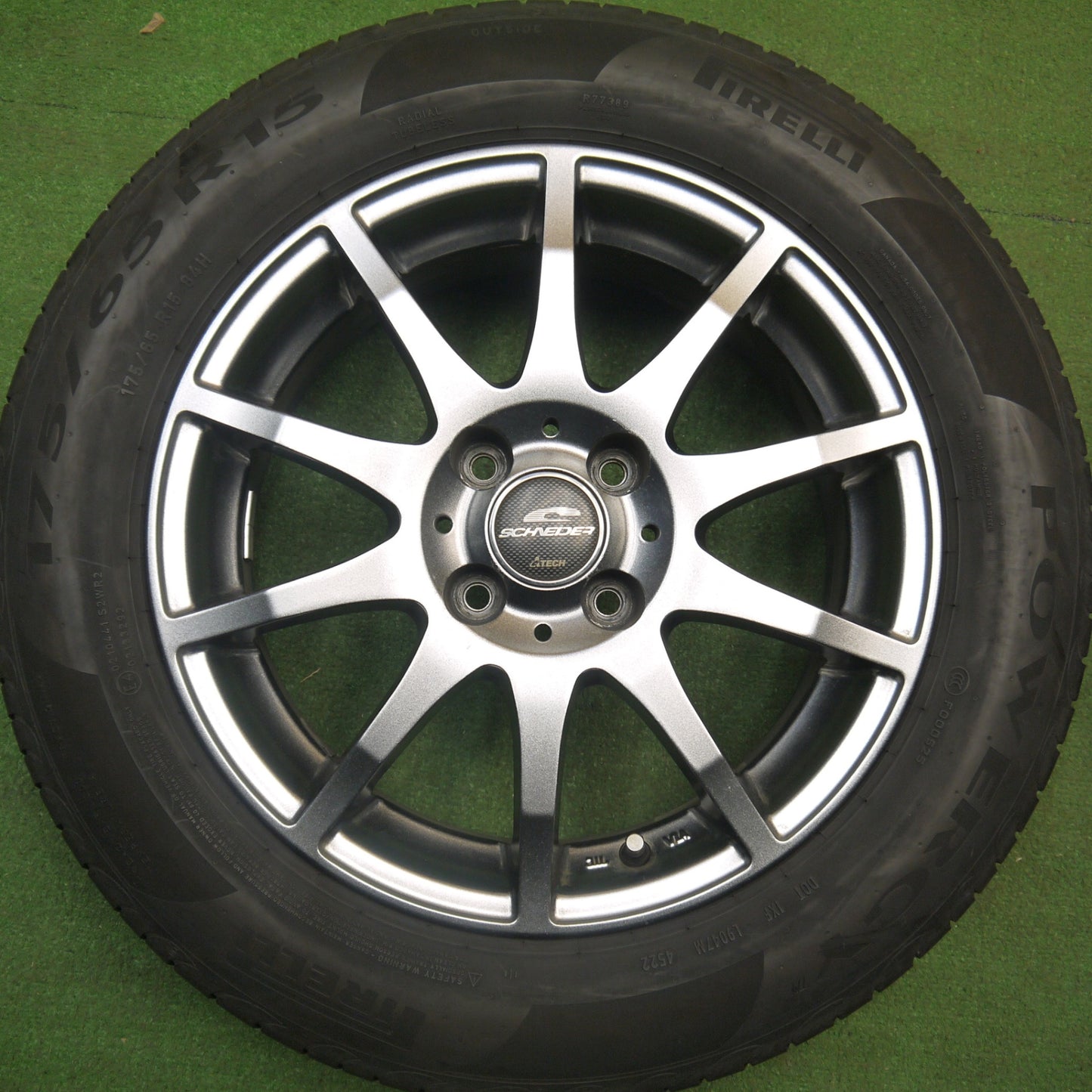 キレイ！22年★175/65R15 ピレリ POWERGY SCHNEIDER ATECH シュナイダー パワジー 15インチ PCD100/4H★6010901Hノ