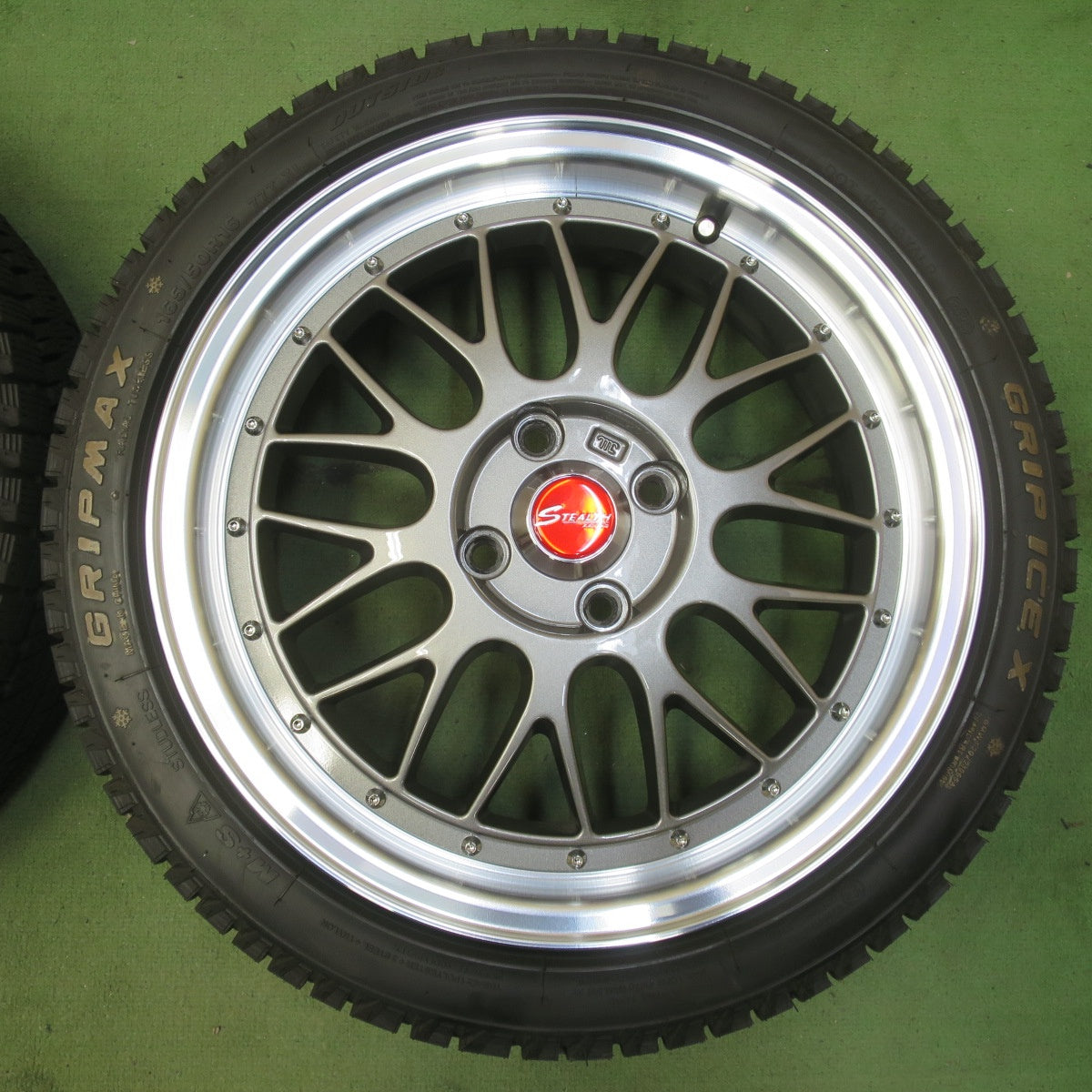 バリ溝！25年！キレイ！9.5分以上◎STEALTH RACING 165/50R16 スタッドレス グリップマックス GRIP ICE X ステルス レーシング 16インチ PCD100/4H◎6070801イス