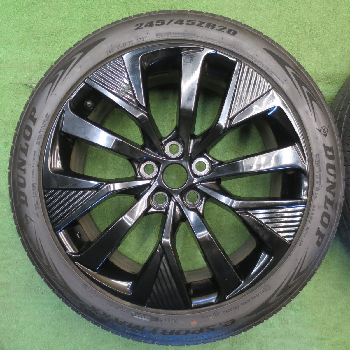 ほぼ未使用！24年！キレイ★トヨタ 40系 アルファード 純正 MODELLISTA WingDancer XVII 245/45R20 ダンロップ e.スポーツマックス モデリスタ 20インチ PCD120/5H★6051401NJノ