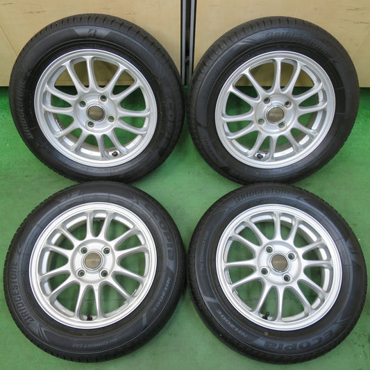 [送料無料] バリ溝！24年！9分★165/65R14 ブリヂストン エコピア NH200C FINAL MIND ファイナルマインド 14インチ ソリオ ハスラー 等 PCD100/4H★5022406イノ