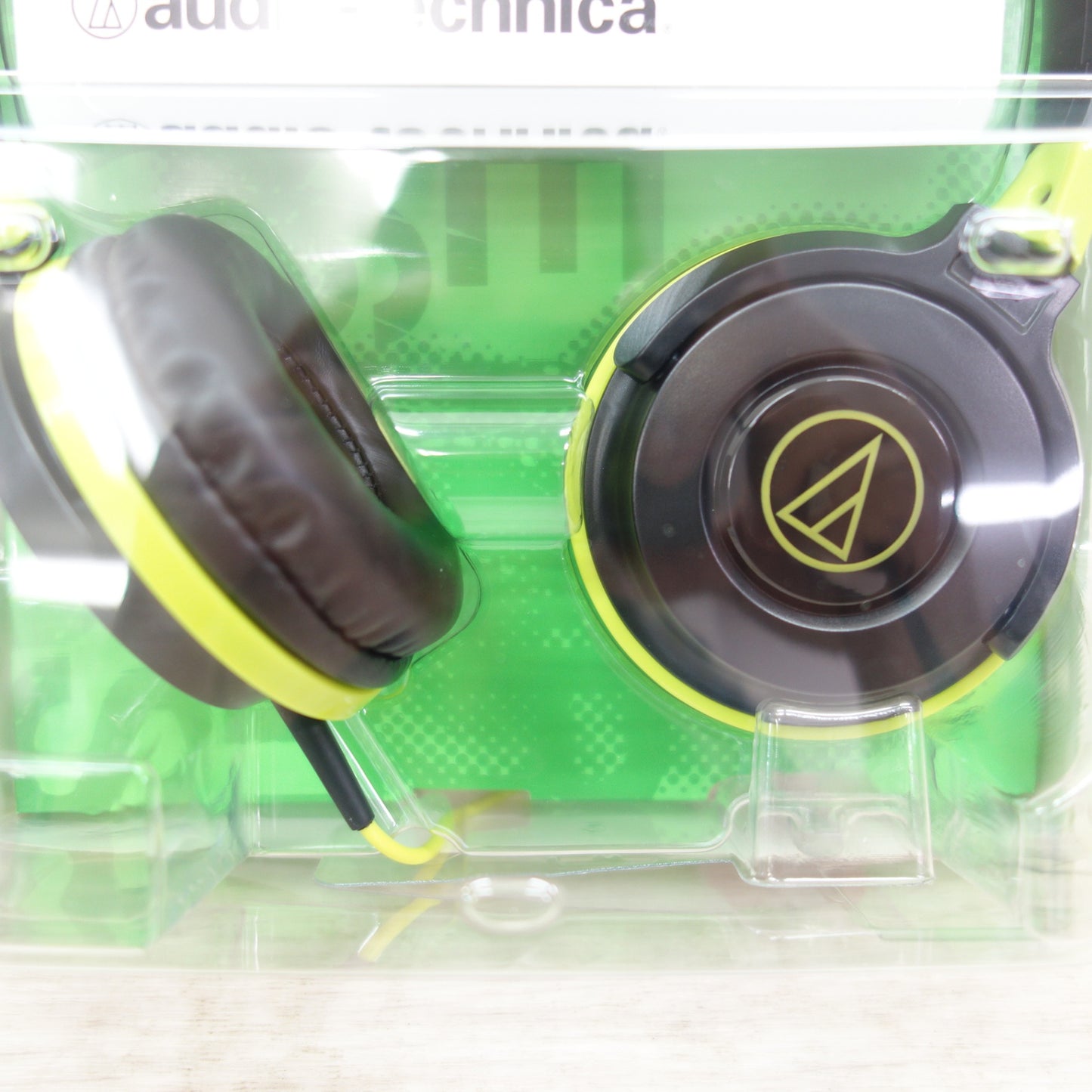 [送料無料] 未使用☆audio-technica ヘッドフォン ATH-S100 有線 ヘッドホン オーディオテクニカ BGR 黒 緑 ブラックグリーン☆