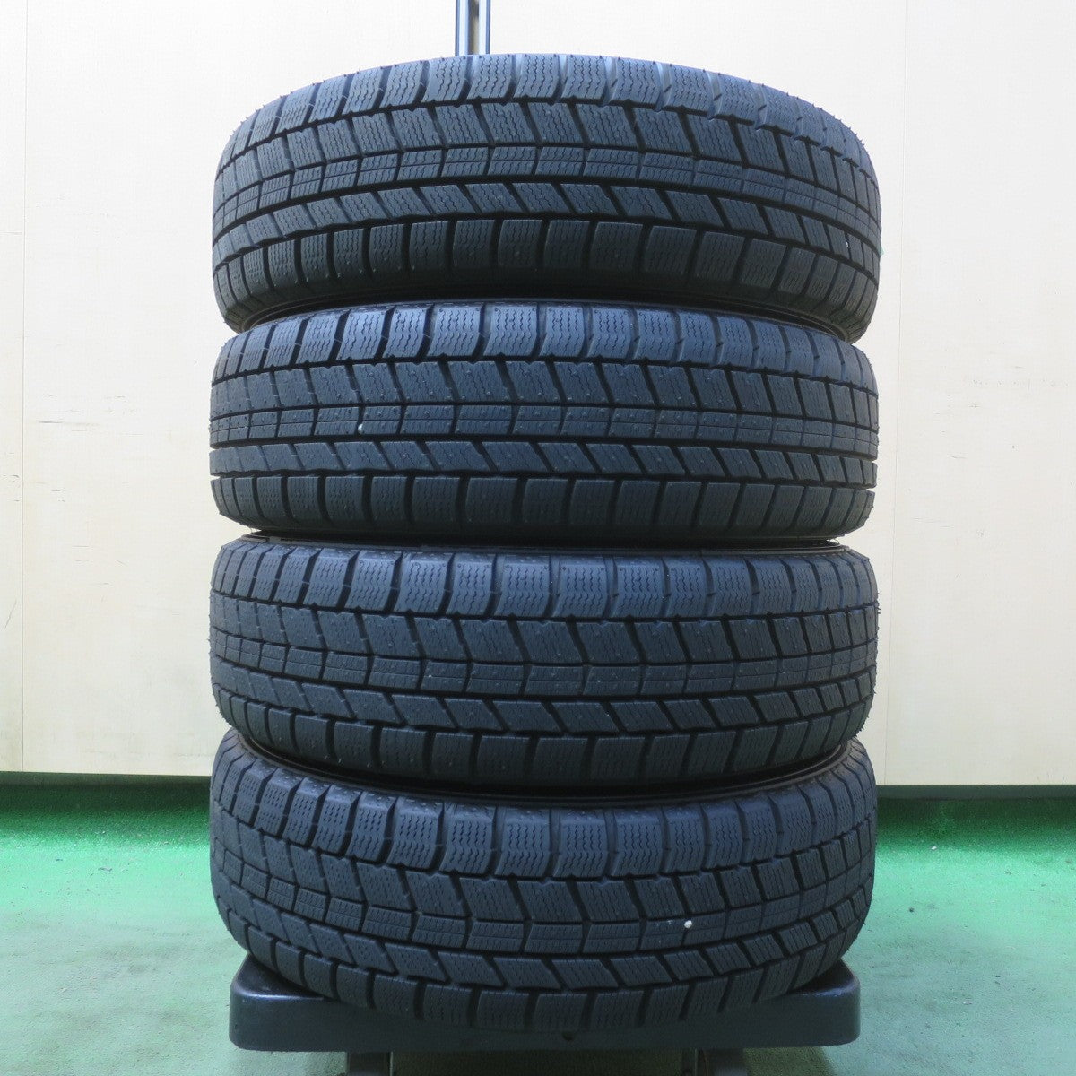 ほぼ未使用！25年◎スタッドレス 155/65R14 オートバックス ノーストレック N5 MANARAY マナレイ 14インチ PCD100/4H◎6091908イス