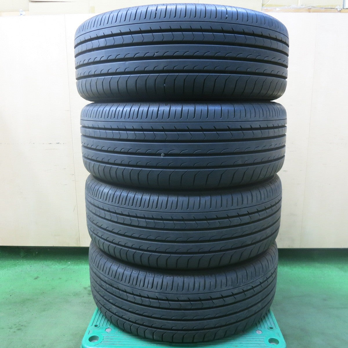 バリ溝！24年！9.5分★ホンダ RC オデッセイ 純正 215/55R17 ヨコハマ BluEarth-RV RV03 17インチ ブルーアース PCD114.3/5H★6022402SKノ