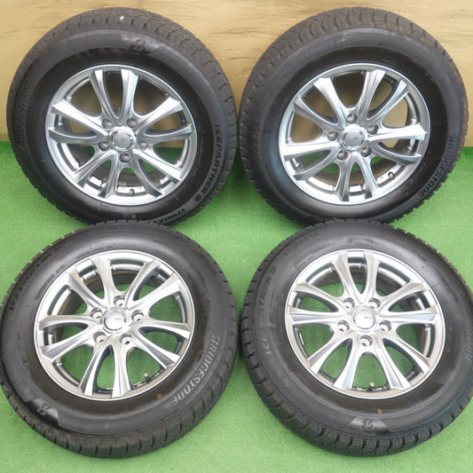 バリ溝！23年！キレイ！9.5分◎スタッドレス 195/65R15 ブリヂストン アイスパートナー2 SIBILLA NEXT C5 シビラ ネクスト 15インチ PCD114.3/5H◎6060102KTス