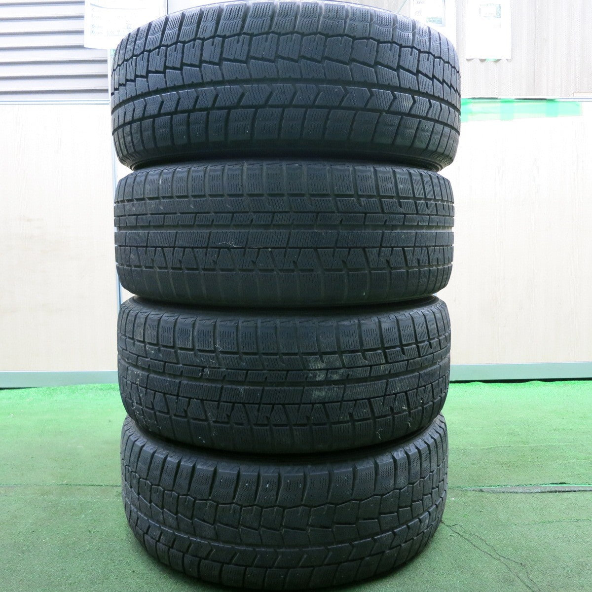 *送料無料* バリ溝！8.5分★マツダ アテンザ ワゴン 純正 225/55R17 スタッドレス ヨコハマ アイスガード iG50 プラス PCD114.3/5H★4051904HAス