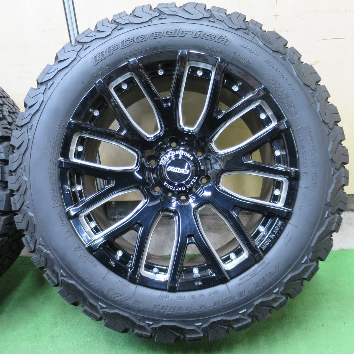 バリ溝！22年！キレイ！9.5分★RAYS TEAM DAYTONA F8 GAIN 275/55R20 115/112S BFグッドリッチ All-Terrain T/A KO2 レイズ チーム デイトナ 20インチ PCD139.7/6H★6040102ナノ
