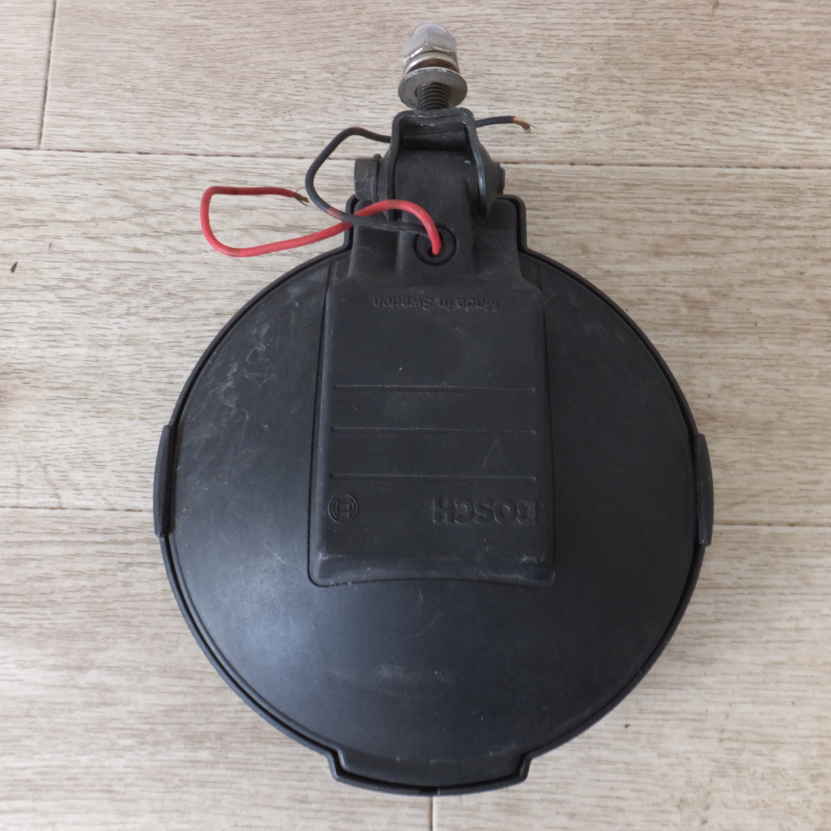 現状品★ボッシュ BOSCH ハロゲン フォグランプ E4 02994 丸形 イエローレンズ 2個 セット ガード付★
