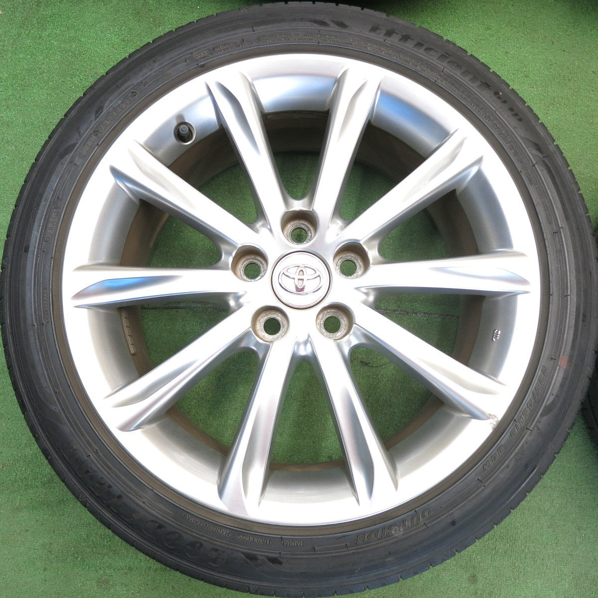 4本価格★トヨタ 130系 マークX 純正 235/45R18 グッドイヤー EfficientGrip Comfort 18インチ PCD114.3/5H★6060409HAノ