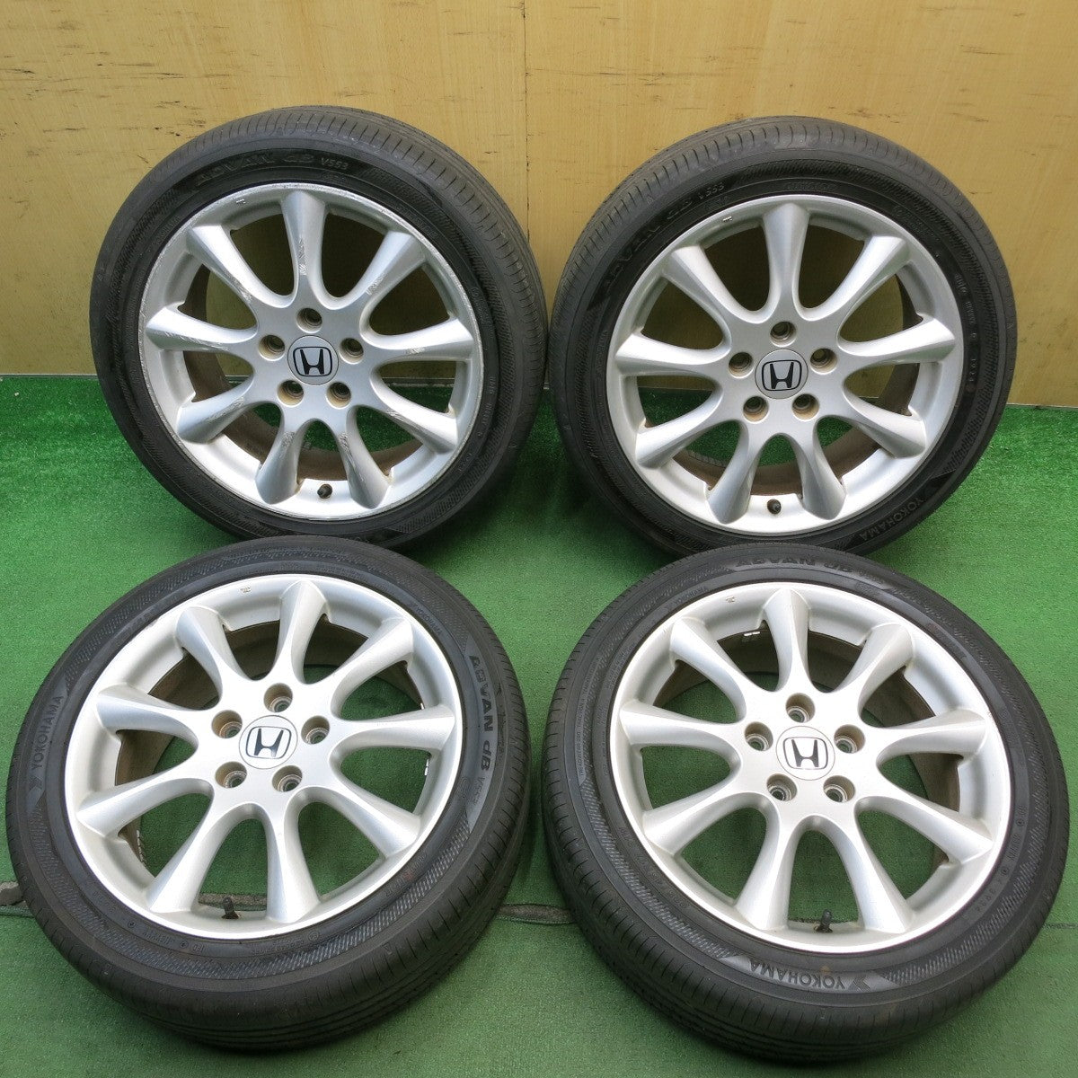 ほぼ未使用！24年◎ホンダ CL9 アコード タイプS 純正 225/45R17 ヨコハマ アドバン dB V553 17インチ PCD114.3/5H◎6071606HAノ