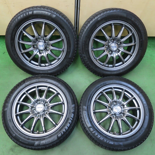 キレイ★スタッドレス 205/55R16 ミシュラン X-ICE3+ ZACK JP-812 MONZA ザック 16インチ PCD114.3/5H★5082602イス