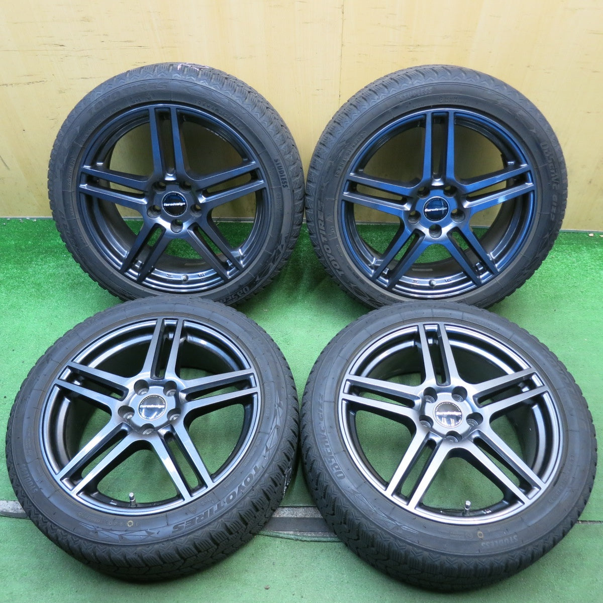 キレイ！22年◎ボルボ 等 Eurodesign 205/50R17 スタッドレス トーヨー オブザーブ GIZ2 ユーロデザイン 17インチ PCD108/5H◎6082503HAス
