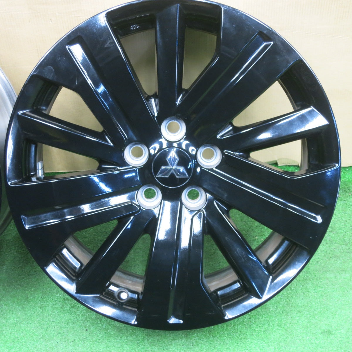 4本価格★三菱 RVR ブラックエディション 純正 ENKEI ホイール 18インチ 18×7J エンケイ PCD114.3/5H★6021803NKホ