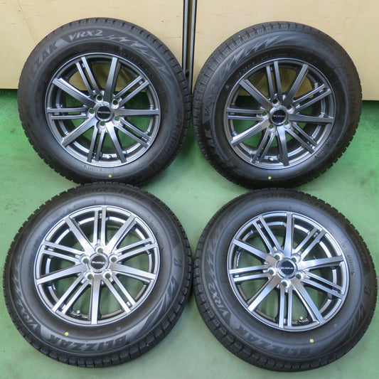 バリ溝！キレイ！9.5分★プリウス 等 195/65R15 スタッドレス ブリヂストン ブリザック VRX2 BALMINUM BR10 バルミナ 15インチ PCD100/5H★6041706イス