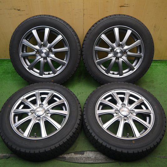 超バリ溝！23年！キレイ！9.5分以上★スタッドレス 155/65R14 グッドイヤー アイスナビ7 D.O.S. DOS 14インチ PCD100/4H★5080403Hス