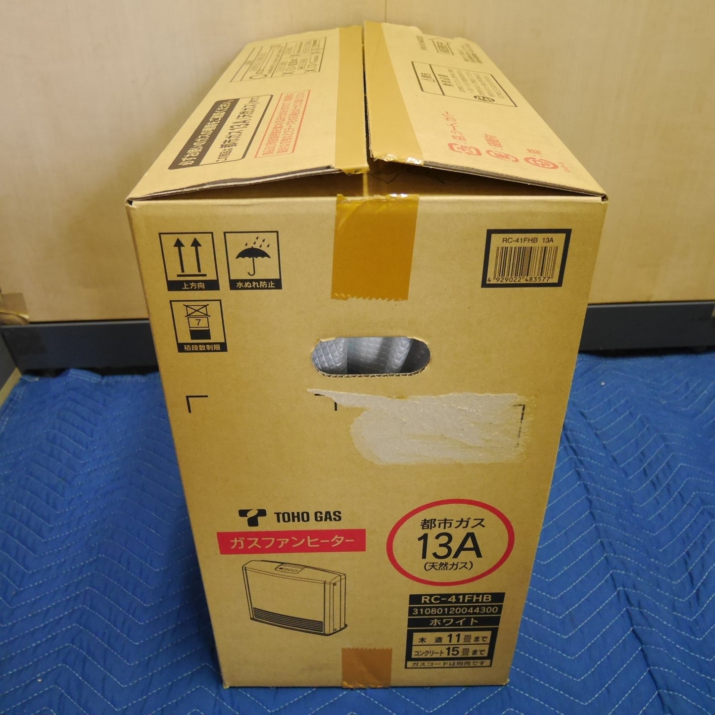 [送料無料] 未使用☆東邦ガス ガス ファンヒーター RC-41FHB 都市ガス用 13A 木造 11畳 コンクリート 15畳 ホワイト 白 TOHO GAS 暖房 器具☆
