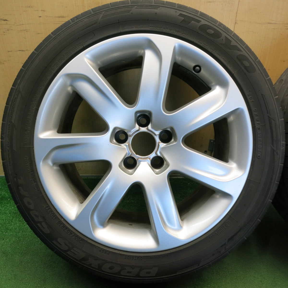 キレイ◎アウディ A7 4G 純正 255/45R18 トーヨー プロクセス スポーツ 18インチ PCD112/5H◎6072602HAノ