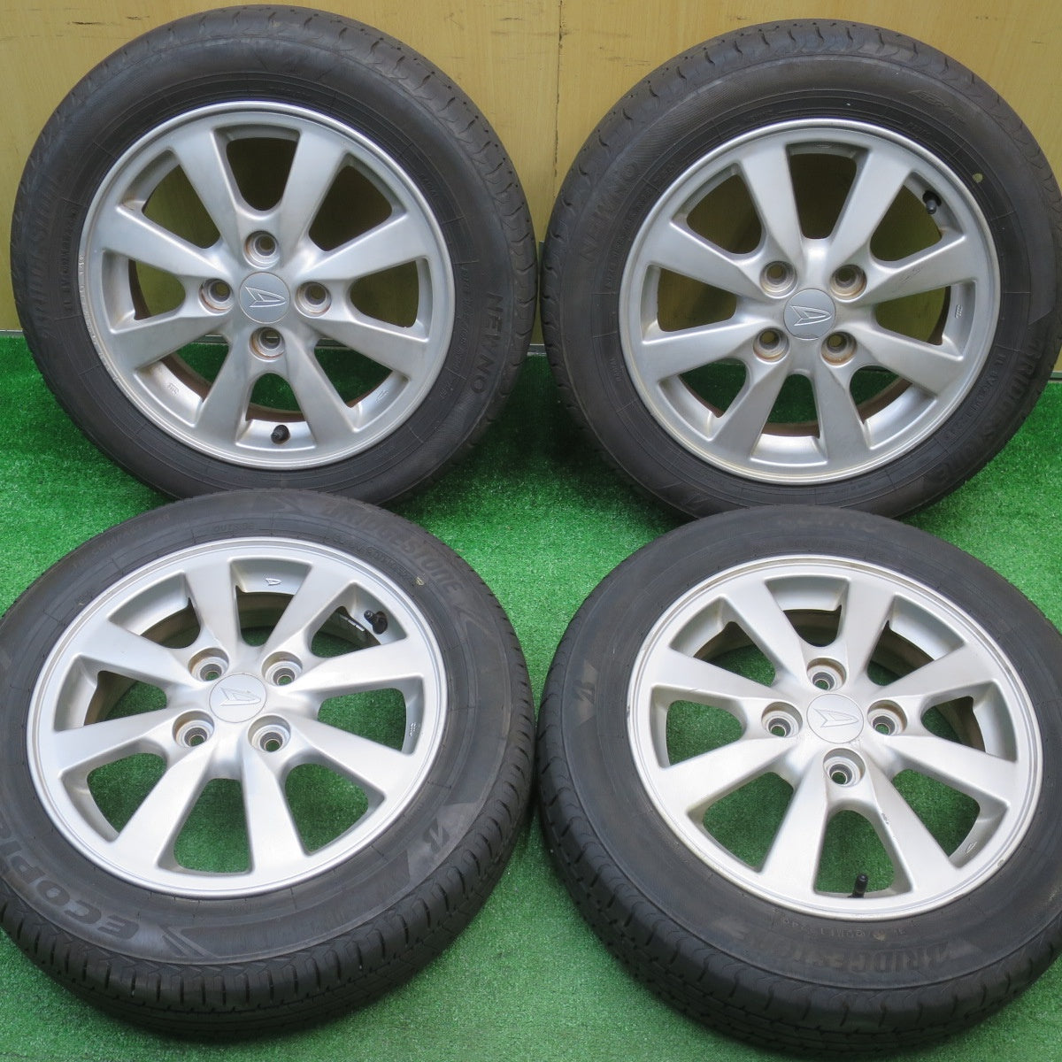4本価格！24年★ダイハツ タント ムーヴ 等 純正 155/65R14 ブリヂストン NEWNO ニューノ 14インチ PCD100/4H★5110311NJノ