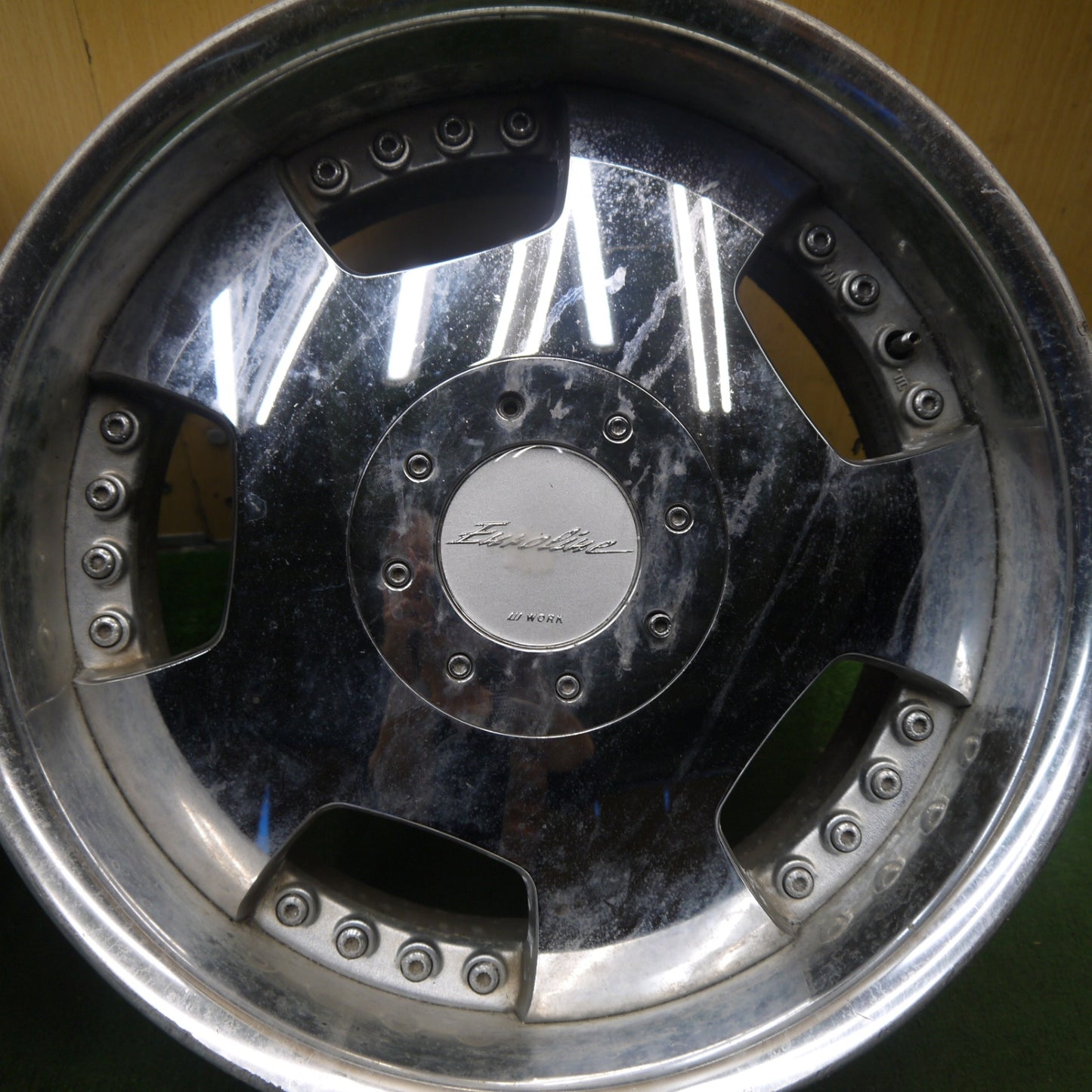 2本価格★WORK Euroline 17インチ ホイール ワーク ユーロライン 17×8.5JJ PCD100/4H 5H マルチ★5100702Hホ