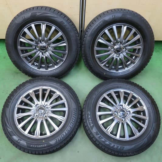 バリ溝！23年！キレイ！9.5分★スタッドレス 185/65R15 ブリヂストン ブリザック VRX2 SIBILLA NEXT W5 シビラ ネクスト 15インチ PCD100/4H★6042809イス
