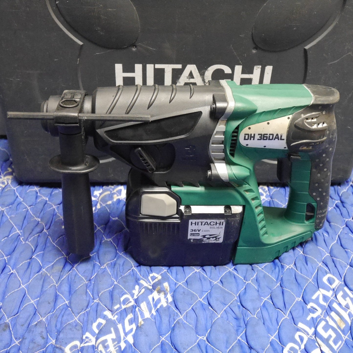 [送料無料] バッテリー2個付☆日立 26mm コードレス ロータリ ハンマ ドリル DH36DAL 電動 工具 36V ハンマードリル HITACHI☆