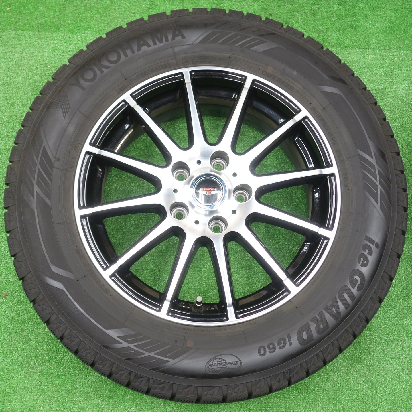 バリ溝！21年！9.5分★スタッドレス 215/65R16 ヨコハマ アイスガード iG60 TEAD テッド 16インチ PCD114.3/5H★5120102KTス