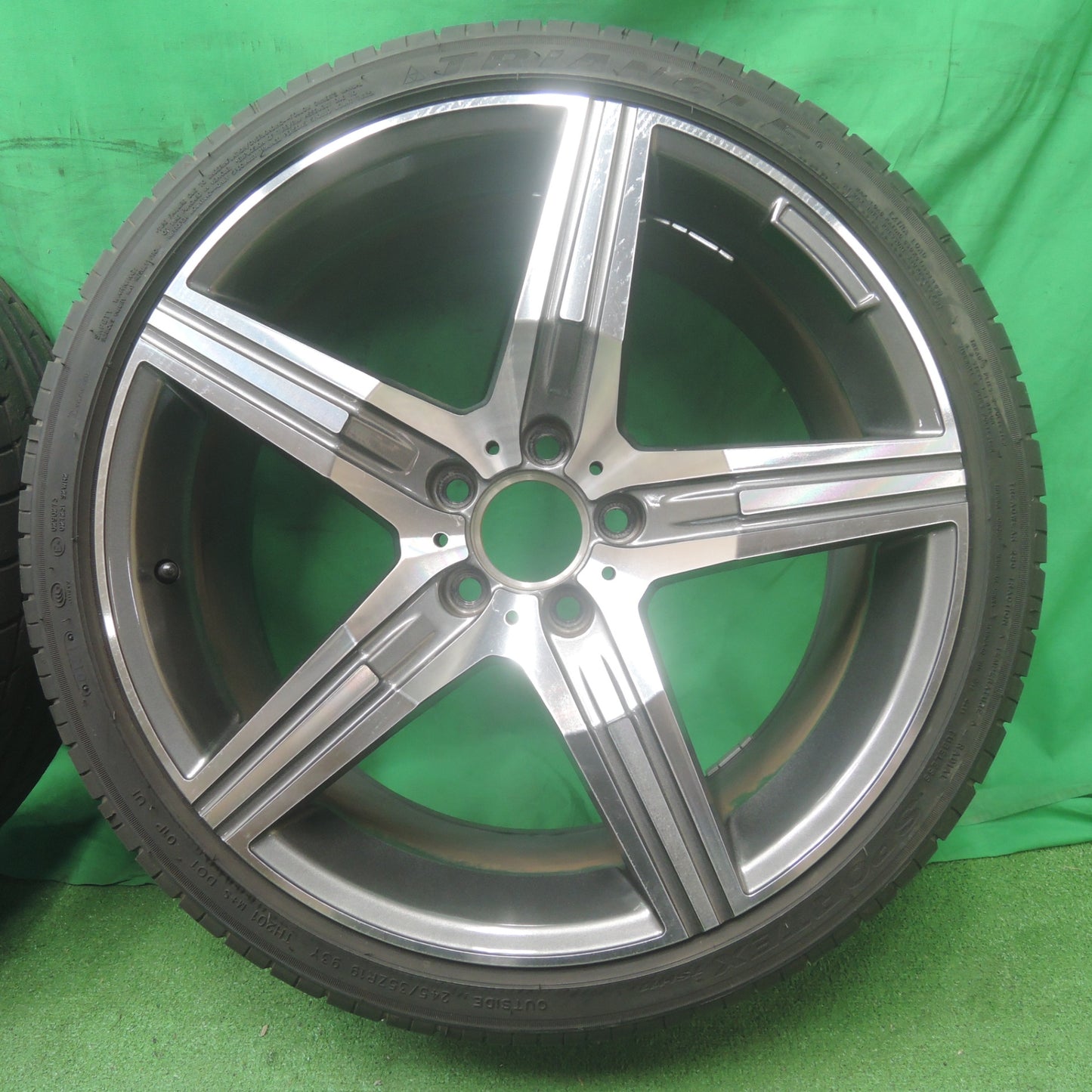 *送料無料* キレイ！20年★ベンツ 純正 タイプ  245/35R19 275/30R19 EMN GERMANY トライアングル SPORTEX TSH11 19インチ PCD112/5H★4060102ナノ