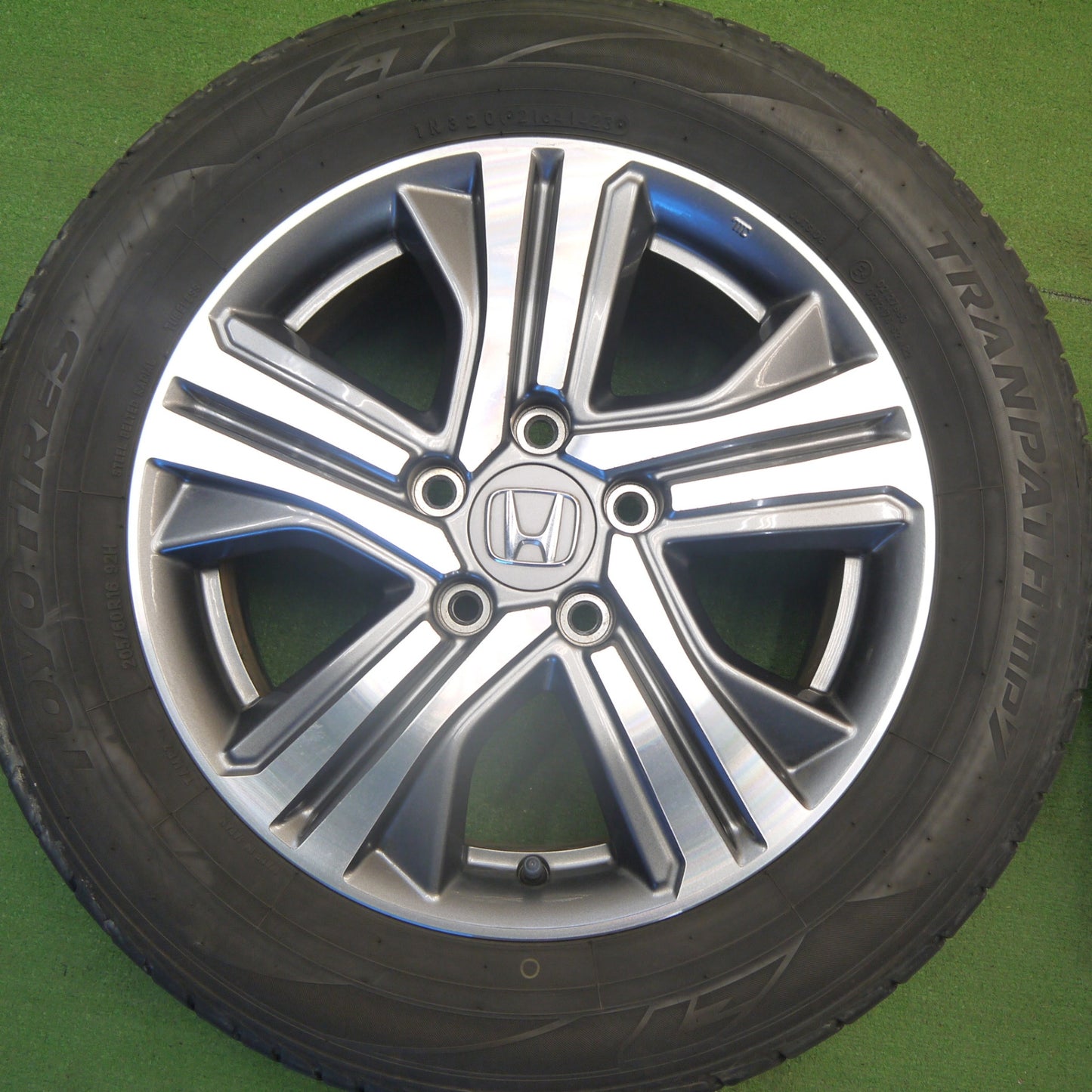 バリ溝！23年！9.5分★ホンダ ステップワゴン スパーダ 純正 205/60R16 トーヨー トランパス MP7 16インチ PCD114.3/5H★6040605Hノ