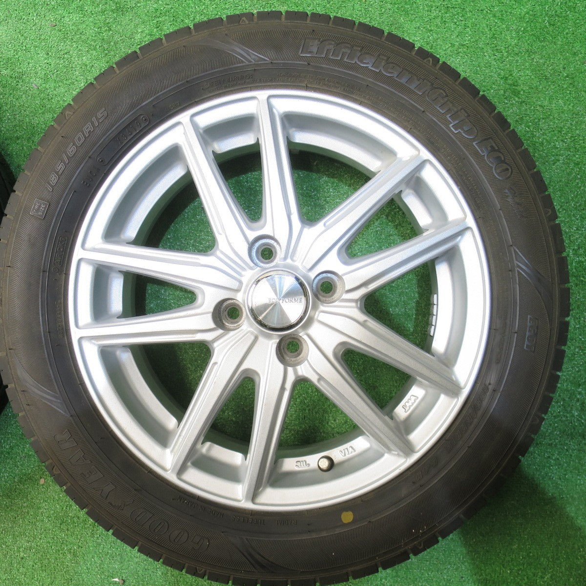 バリ溝！9.5分★185/60R15 グッドイヤー EfficientGrip ECO hybrid ブリヂストン エコピア NH100C ECO FORME SE-20 エコフォルム 15インチ PCD100/4H★6050602NJノ