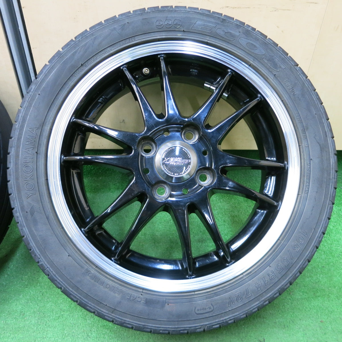 *送料無料* 4本価格★X CROSS SPEED 165/55R14 ヨコハマ DNA エコス ES300 クロススピード 14インチ PCD100/4H★4052009イノ