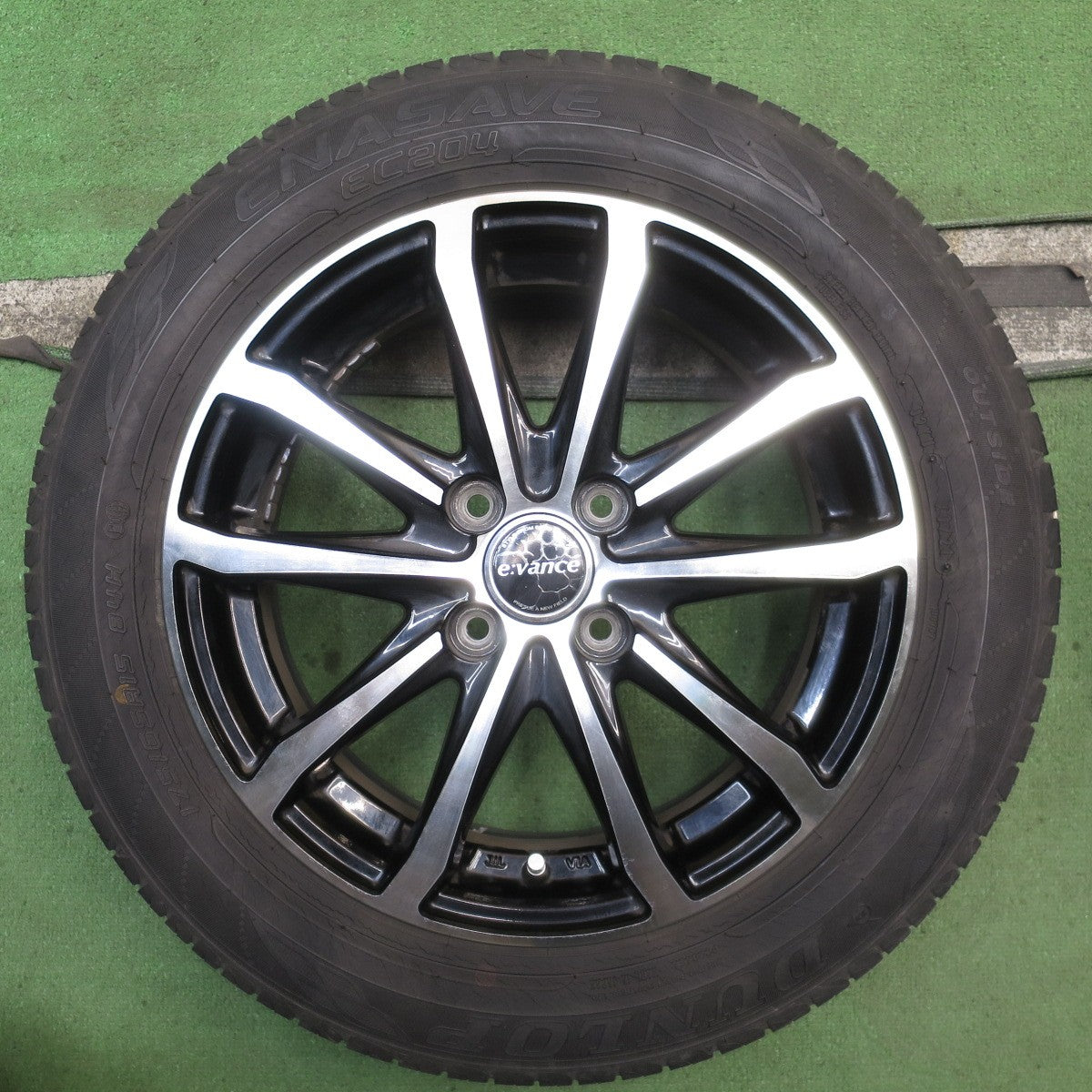 バリ溝！9.5分◎175/65R15 ダンロップ エナセーブ EC204 e vance HA1 エヴァンス 15インチ PCD100/4H◎6082805NJノ