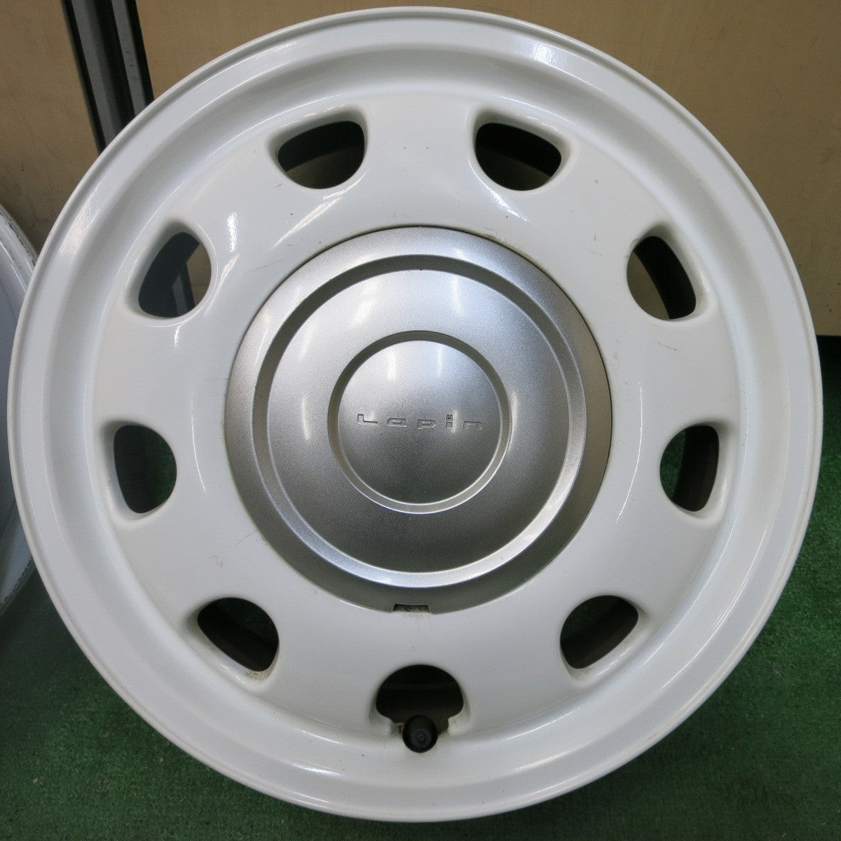 [送料無料] キレイ★スズキ ラパン ショコラ HE22S 純正 ENKEI ホイール 14インチ 14×4.5J エンケイ PCD100/4H★4101010SYホ