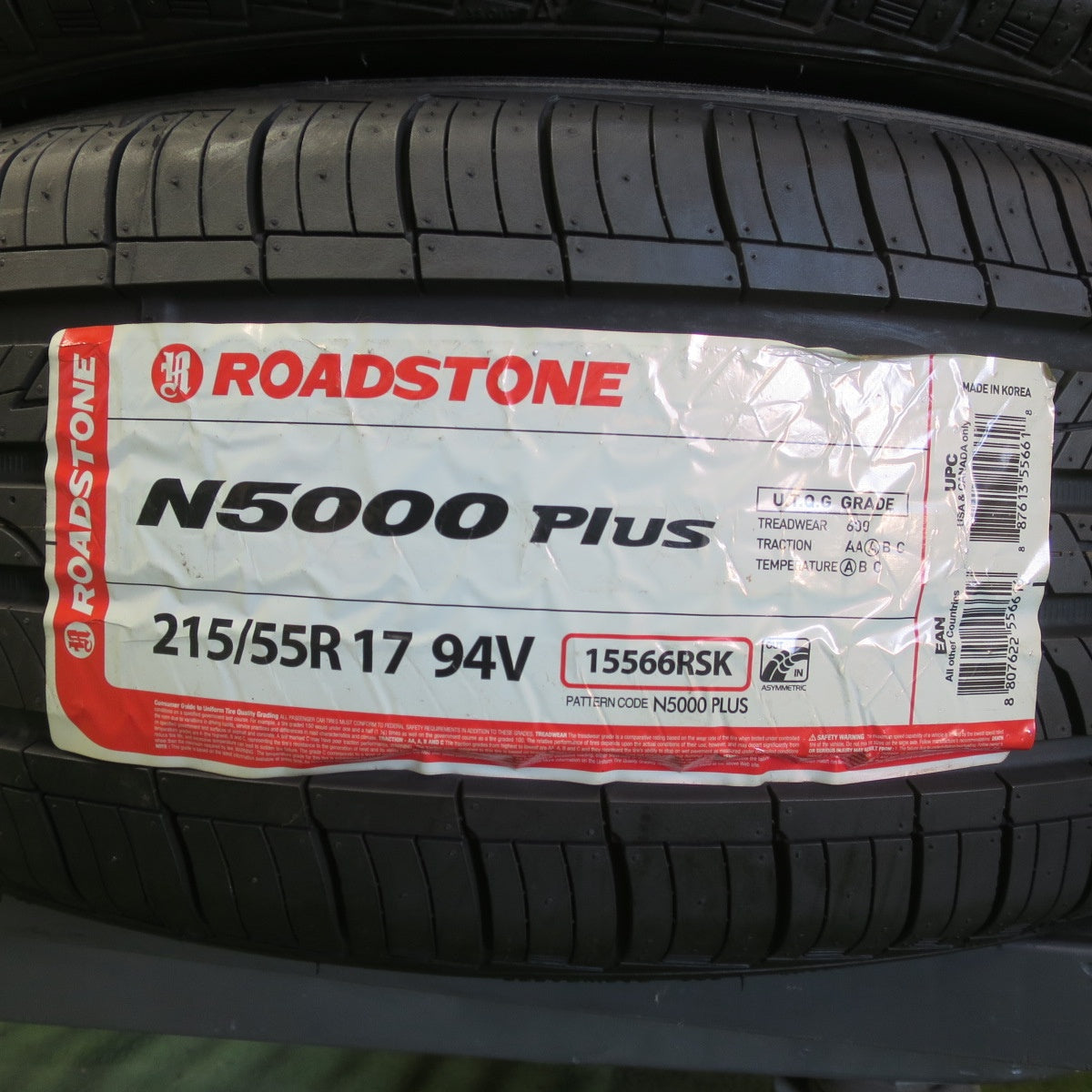 未使用★215/55R17 ロードストーン N5000 プラス ROADSTONE Plus タイヤ 17インチ クラウン オデッセイ 等★6061010イノタ