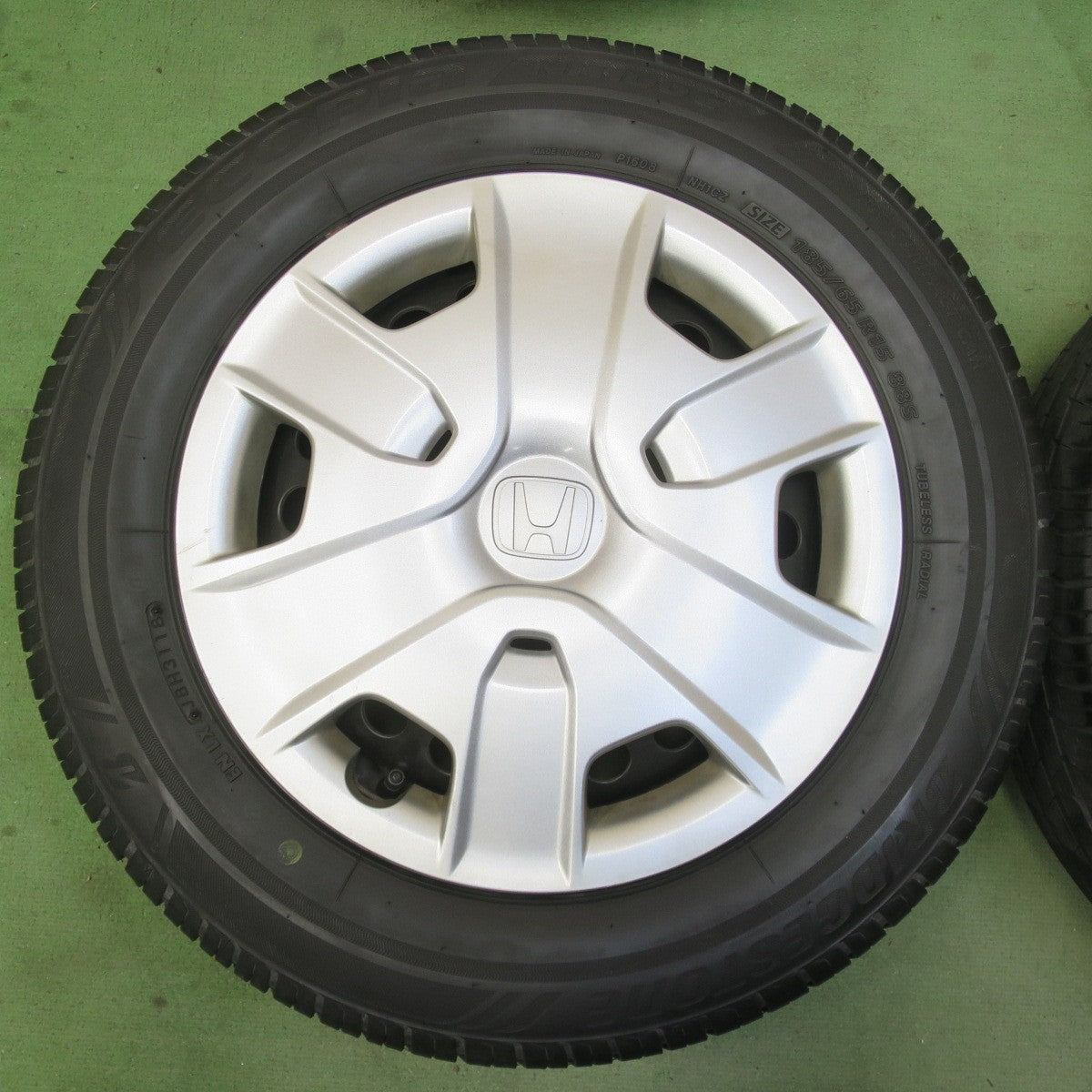バリ溝！8.5分★ホンダ フリード 純正 スチール 185/65R15 ブリヂストン エコピア NH100C 15インチ PCD100/4H★6042605IMノ