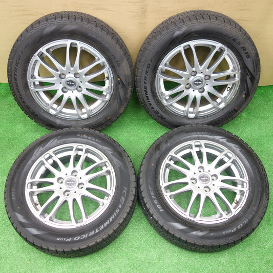 キレイ！21年★スタッドレス 185/65R15 ピレリ アイスアシンメトリコ プラス SG-E 社外 アルミ 15インチ PCD100/4H★5120103KTス