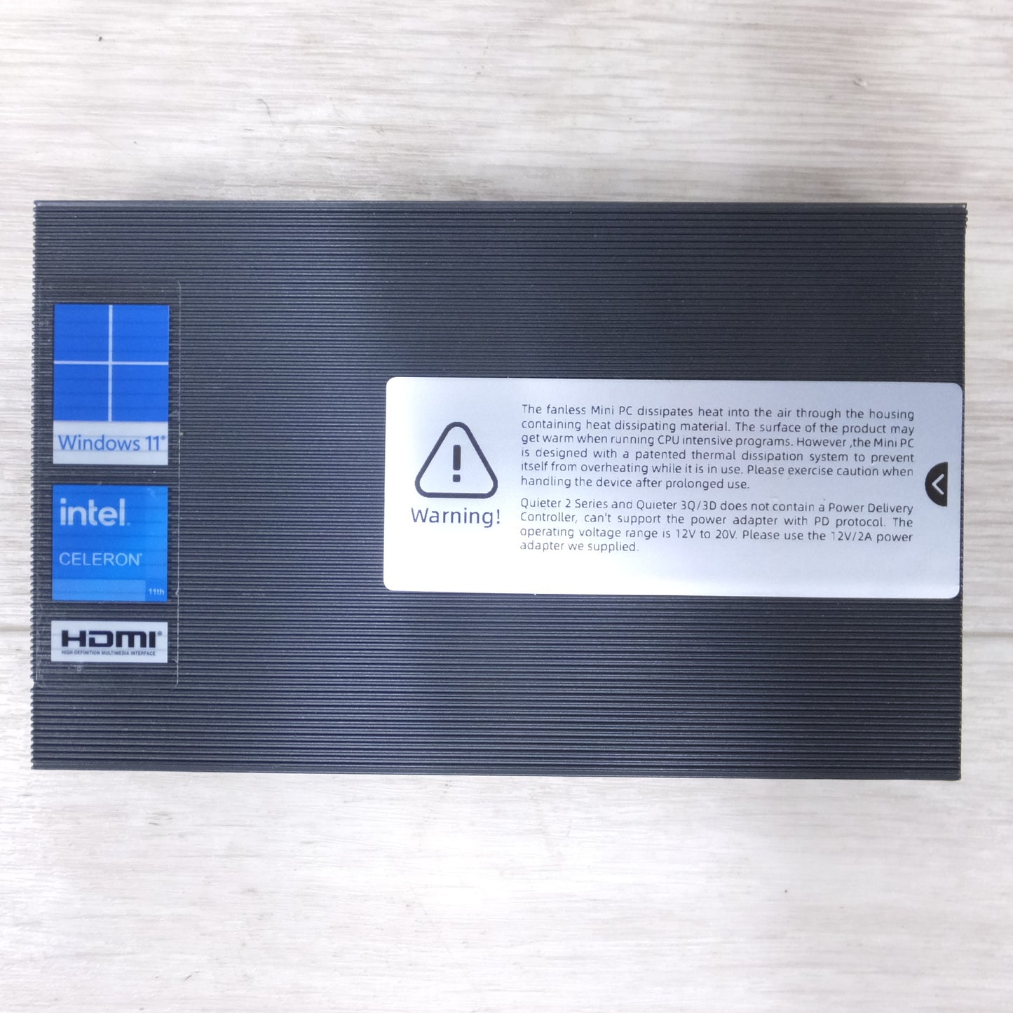 [送料無料] ◆MeLE ファンレス ミニ PC Quieter 3Q 81E N5105 Intel RAM 8GB HDD 128GB Win11 Pro 64bit 電源アダプター 付き (2)◆