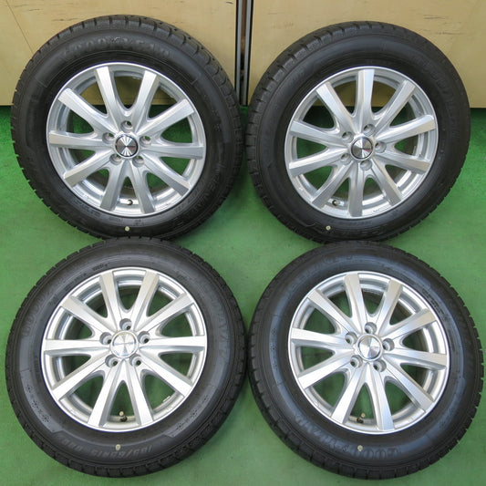 [送料無料] バリ溝！21年！キレイ！ほぼ10分★シエンタ 等 185/65R15 スタッドレス グッドイヤー アイスナビ7 ravrion RS01 ラブリオン 15インチ PCD100/5H★5012004イス