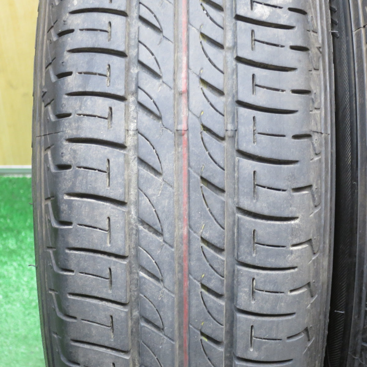 バリ溝！23年！ほぼ10分★155/70R12 ブリヂストン スニーカー SNK2 スチール ホイール 12インチ PCD100/4H★6051908NJノ