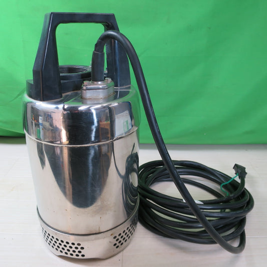 [送料無料] 美品☆鶴見製作所 ステンレス製 耐食用 水中 ハイ スピン ポンプ 100V 60Hz用 50SQ2.4S-62 ツルミ☆