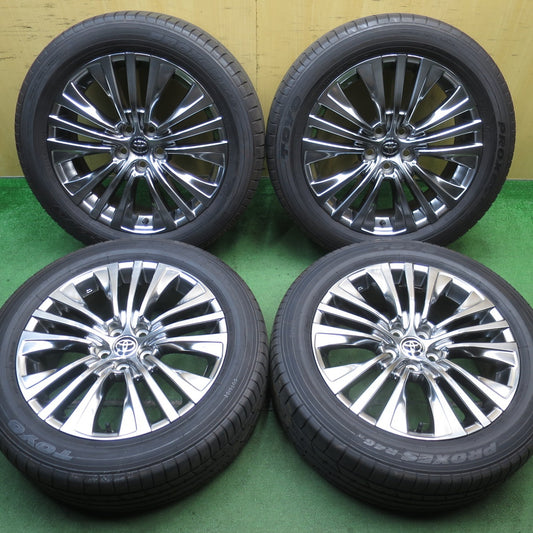 バリ溝！23年！キレイ！9.5分★トヨタ 80系 ハリアー Zグレード 純正 225/55R19 トーヨー プロクセス R46A 19インチ PCD114.3/5H★5072102NJノ
