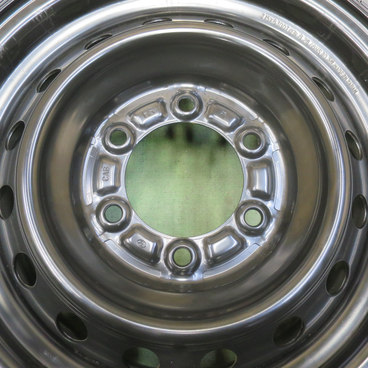 新車外し！26年◎トヨタ 200系 ハイエース 純正 スチール 195/80R15 107/105S ブリヂストン エコピア RD613 15インチ PCD139.7/6H◎6091504IMノ
