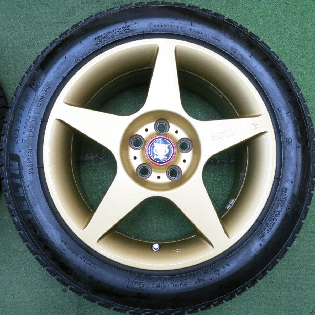 4本価格★SSR speedline MiM 205/55R16 スタッドレス ミシュラン X-ICE3+ スピードライン 16インチ PCD100/5H★5062001HAノ