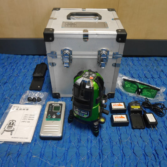 [送料無料] 付属品付き☆ムラテック KDS 360° 高輝度 グリーン レーザー 墨出し器 ATL-96RG レーザー レシーバー LRV-4GD☆