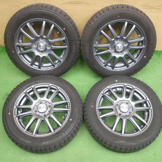 バリ溝！23年！9.5分★スタッドレス 155/65R14 ダンロップ ウインターマックス WM02 dP devotion デボーション 14インチ PCD100/4H★6051601KTス